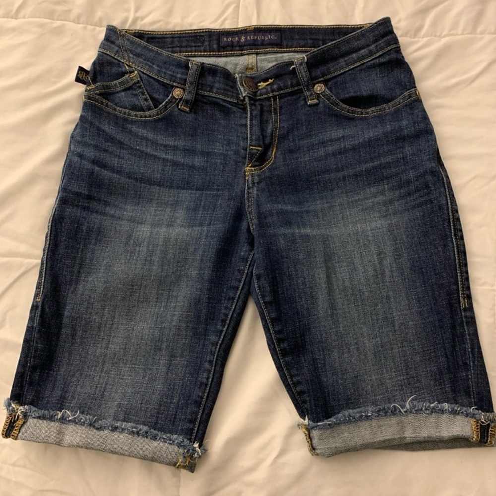 Rock & Republic Coachella Bermuda Jean Shorts